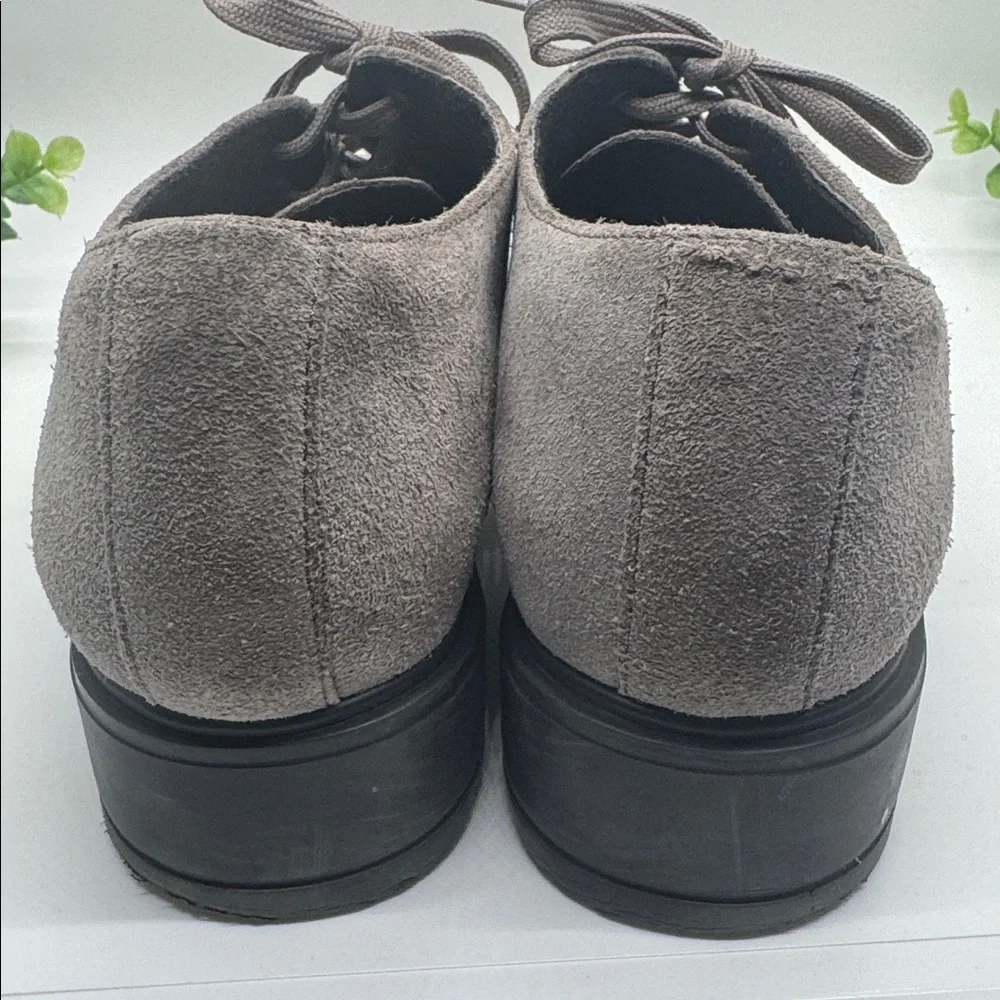 MUNRO VERANDA DERBY LACE-UP SUEDE LEATHER shoes- SIZE 8.5 Light Gray